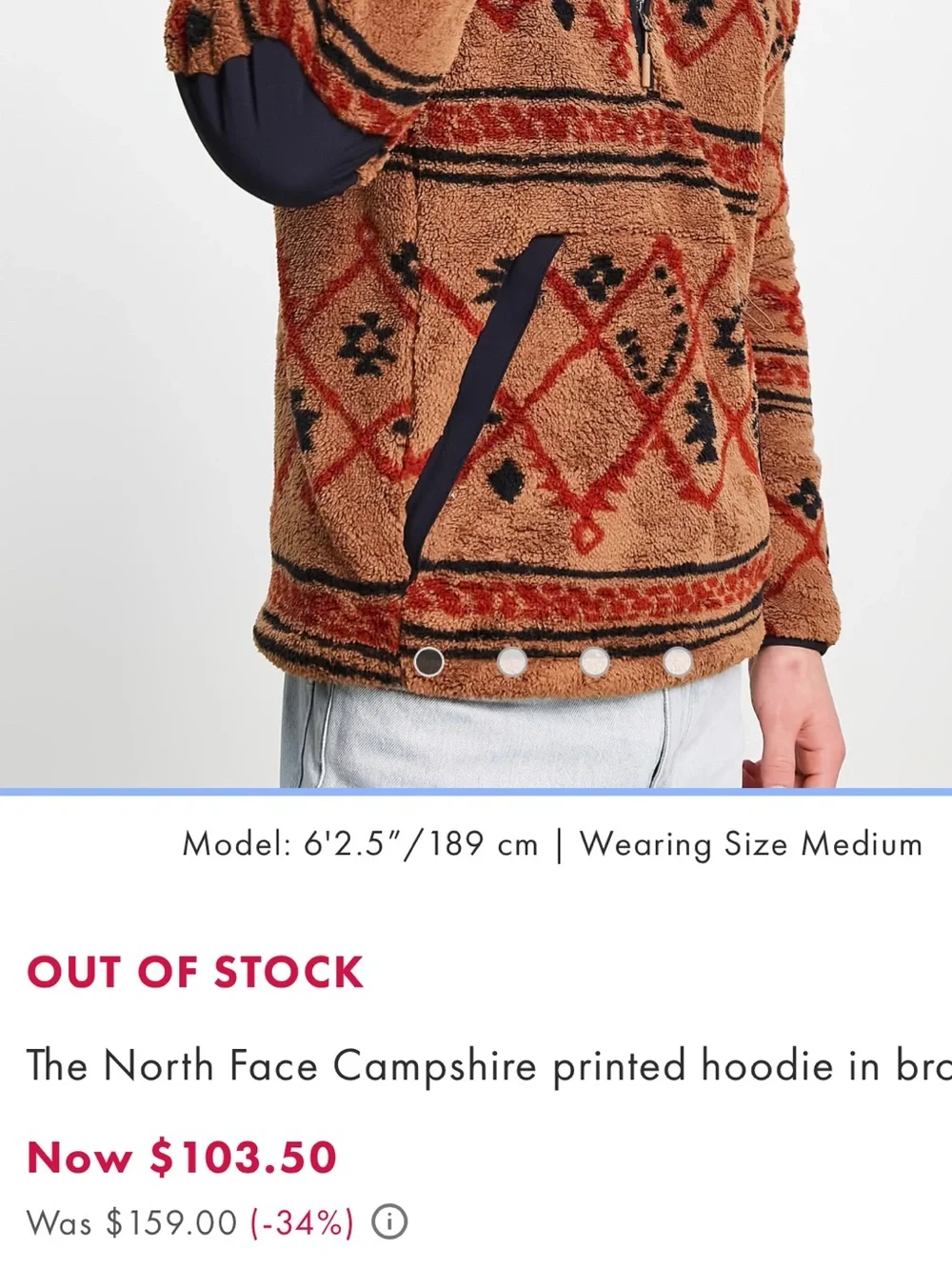 The North Face Men’s Campshire Printed Hoodie